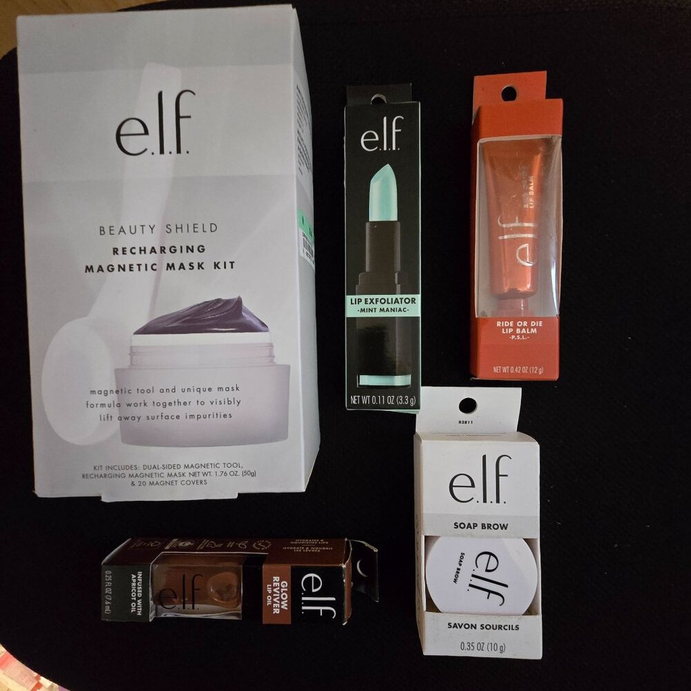 E.L.F.‎ Bundle -Lip Exfoliator Mint Maniac & Ride Or Die Lip Balm P.S.L.